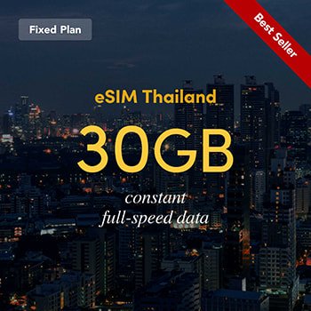 eSIM Thailand Fixed Plan 30GB