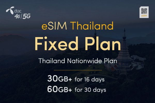 eSIM Thailand Fixed Plans 1 Promo